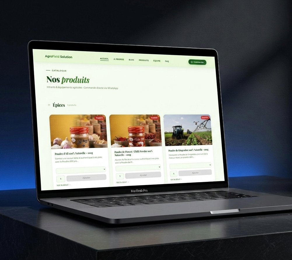 AgroField Solution - Catalogue de Produits Agricoles